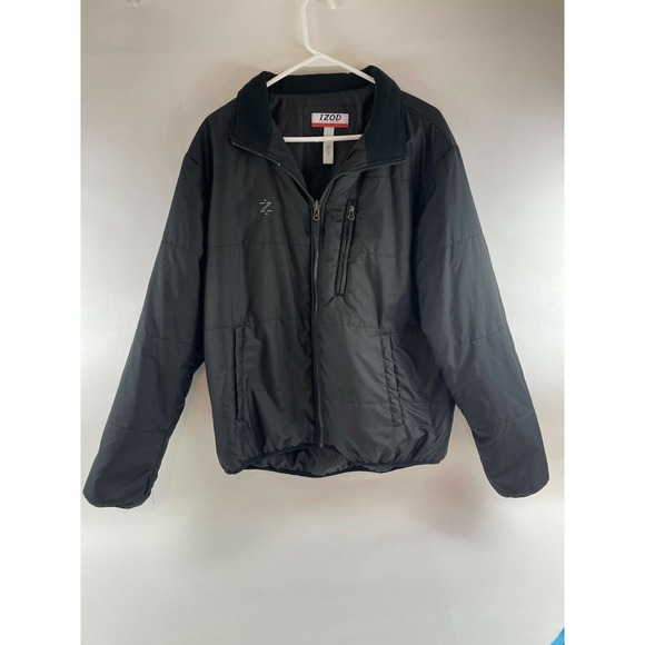 Izod Other - IZOD Perform Jacket Men's Size M Black Full Zip Down Alternative Insulated